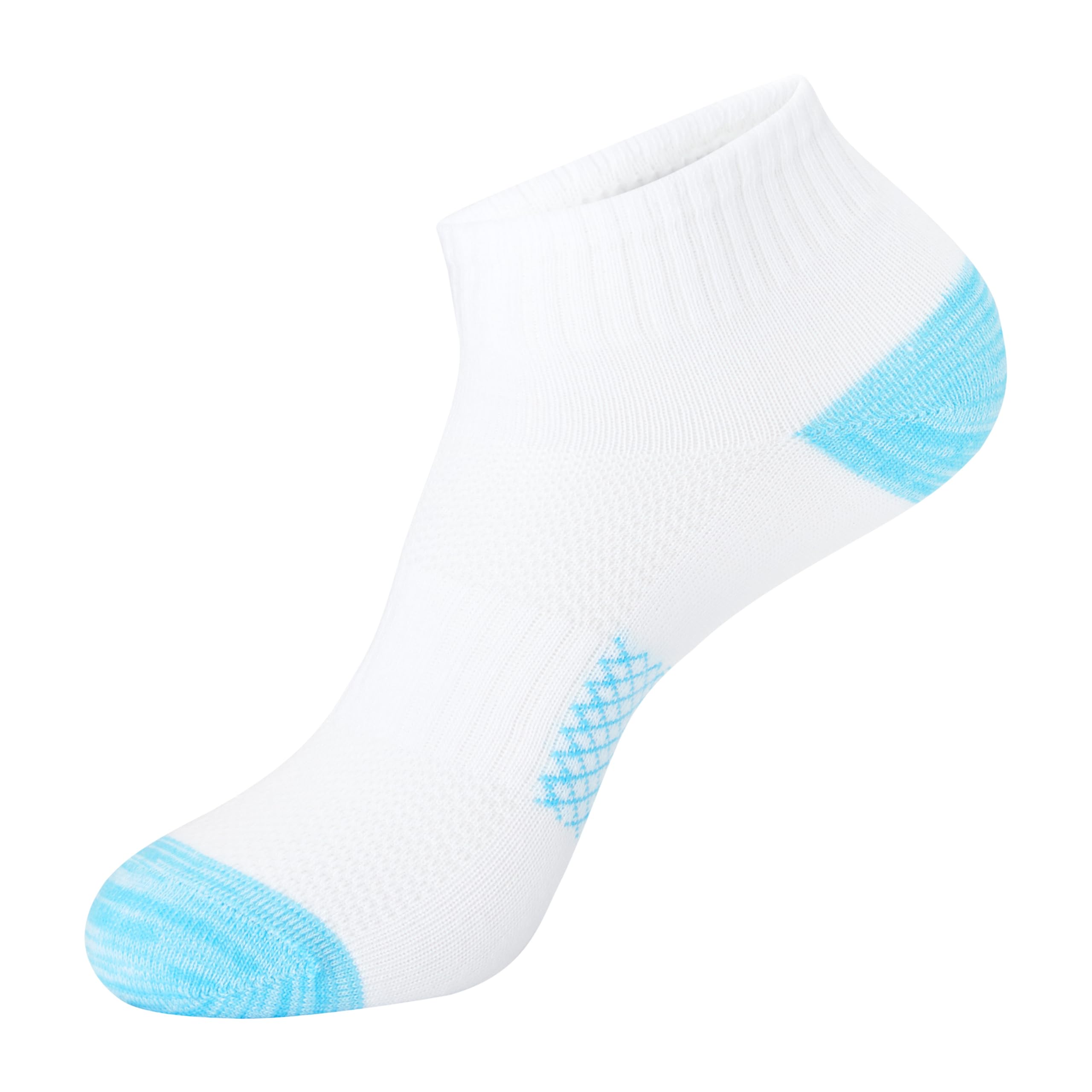 Hanes womens Hanes Women's (Pack of 6 Pair) Lightweight Breathable Ventilation Ankle fashion liner socks, White Assorted, 5 9 US