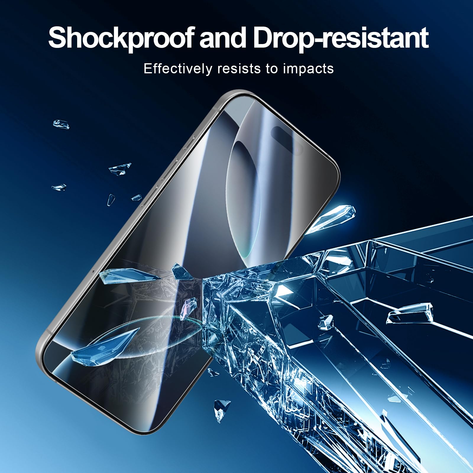 NEW'C 3 Pack Designed for iPhone 17 Pro Max, iPhone 16 Pro Max Screen Protector (6.9 inches), Enhanced Tempered Glass Protection with easy installation tool included,Case Friendly Ultra Resistant