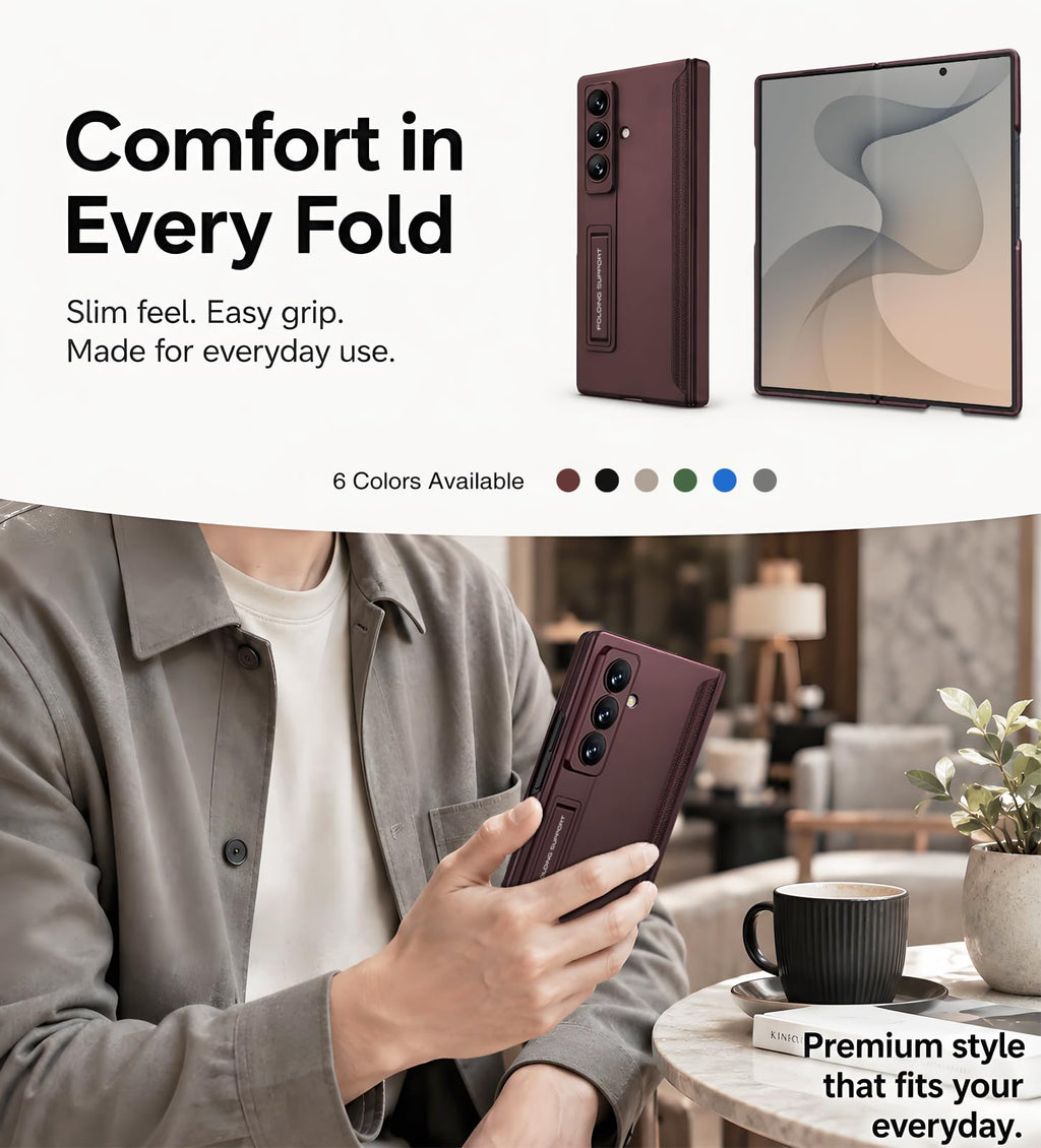 STORMTAL for Galaxy Z Fold 8 Ultra Case with Kickstand, Hinge Protection