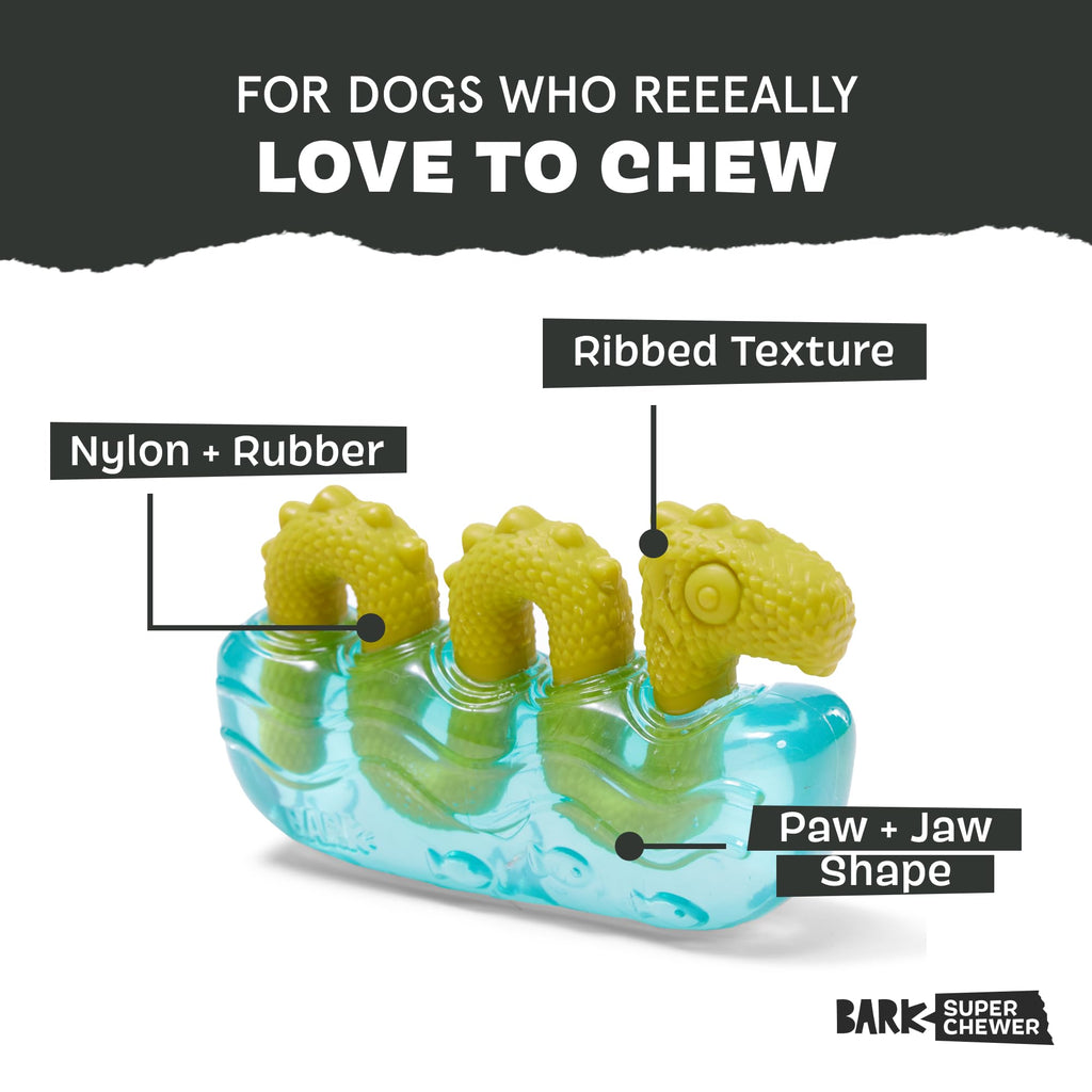 Barkbox Dogness Monster Super Chewer Dog Chew Toy - Tough Dental Stimulating Toy for Aggressive Chewers | Large
