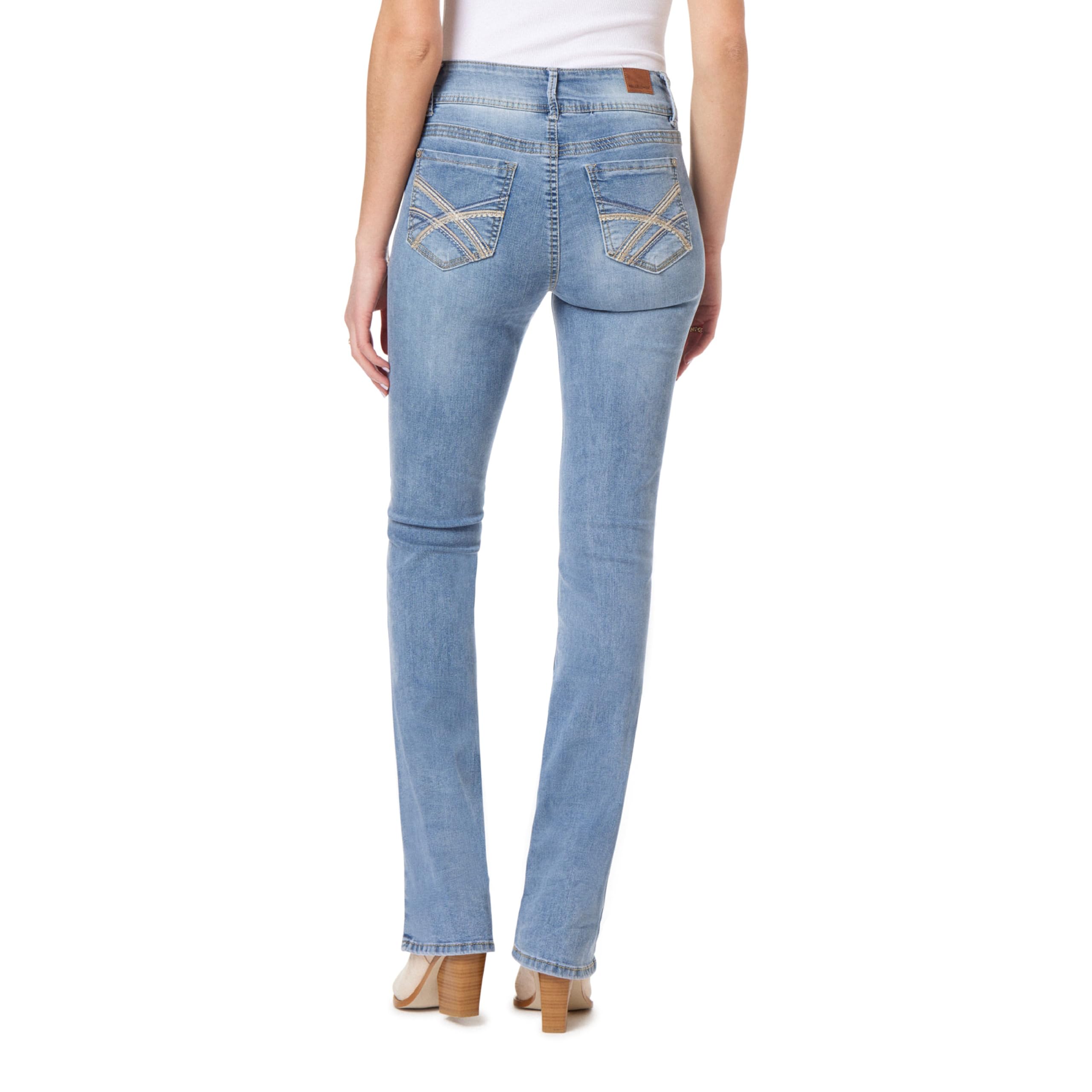 WallFlower Women's InstaStretch Luscious Curvy Bootcut Jeans, Albury, 11