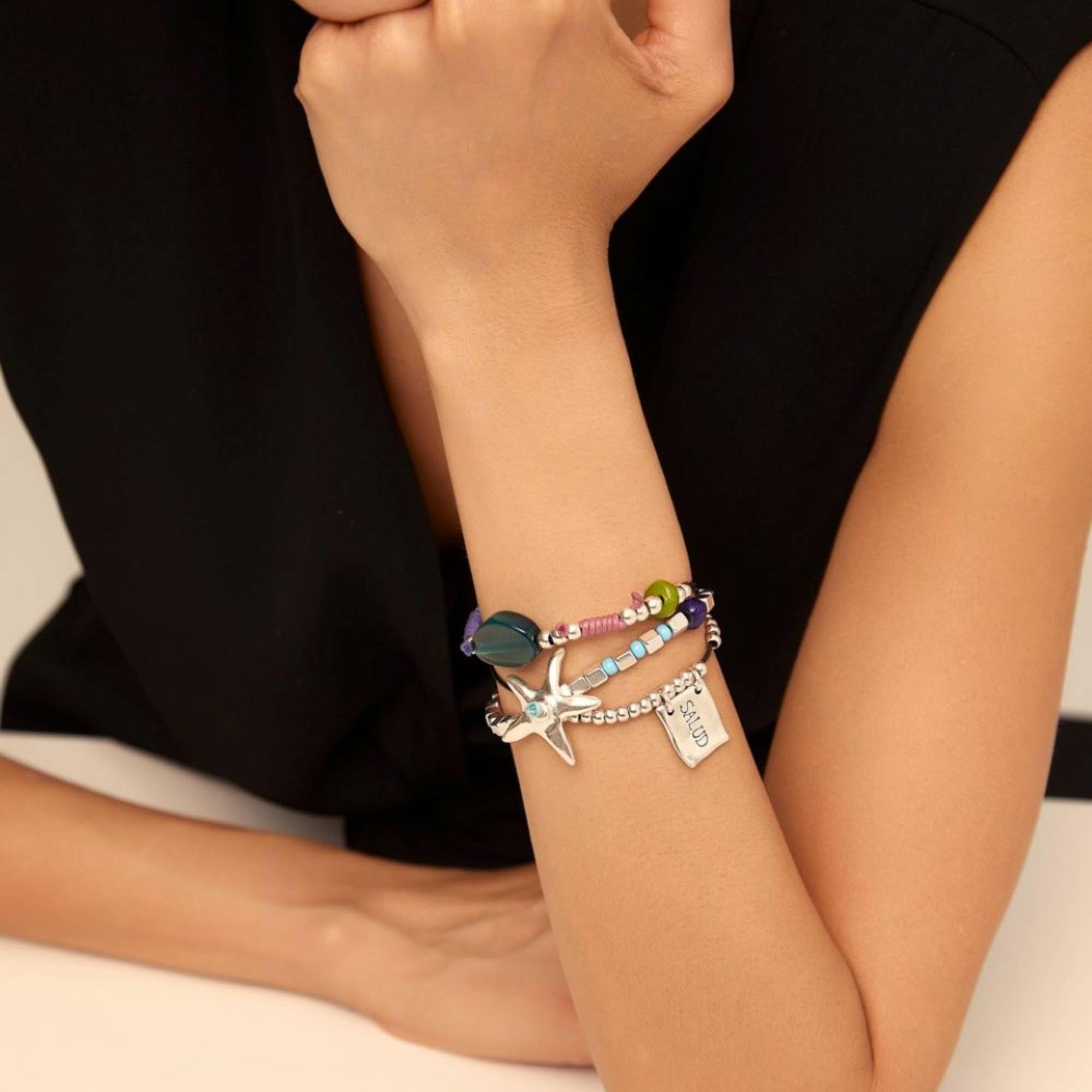 Uno de 50 I'M FEELING GOOD Bracelet, Sterling Silver-Plated, Nickel-Free & Hypoallergenic, Handcrafted in Spain