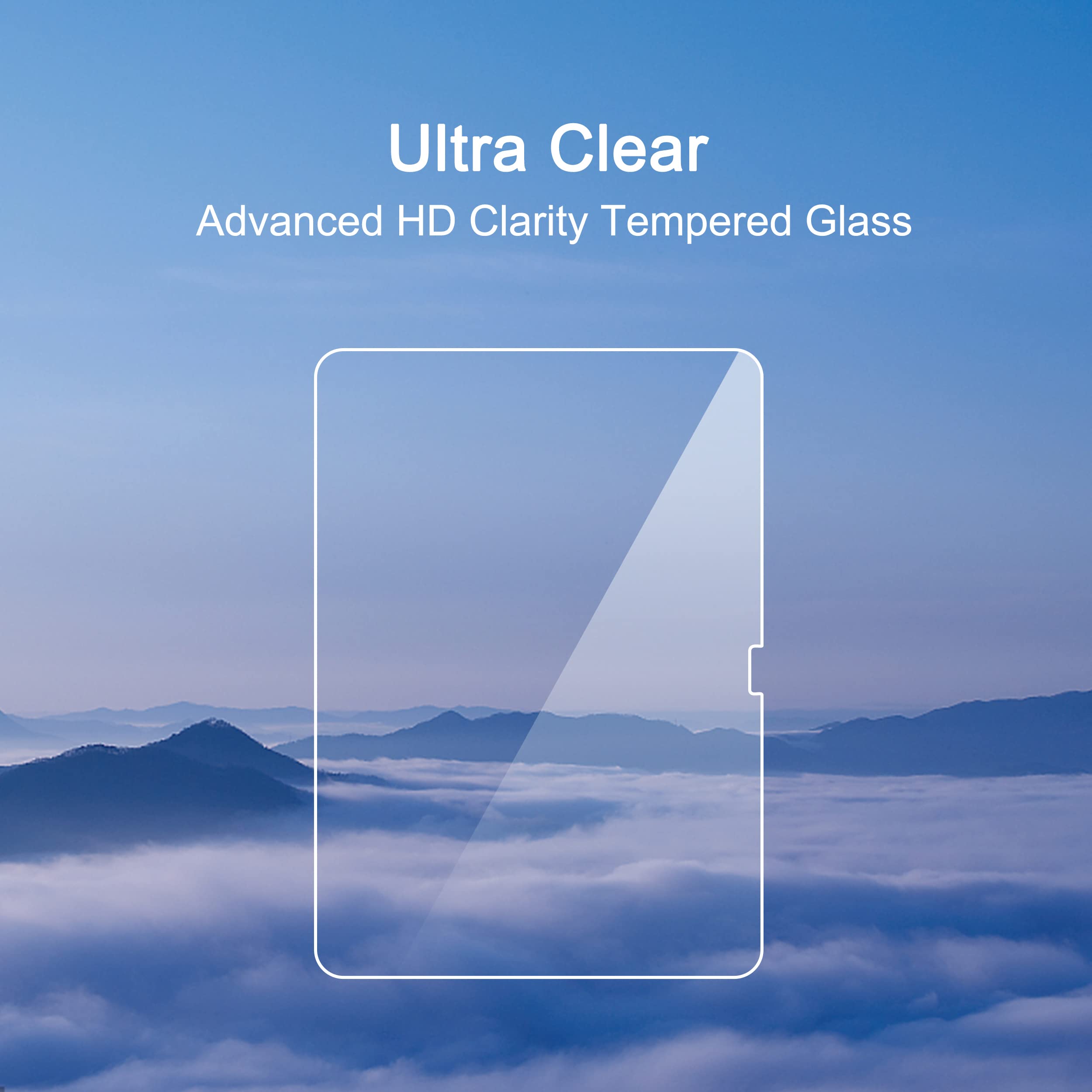 Ailun Screen Protector for iPad 11th A16 2025 [11 Inch] / 10th Generation 2022 [10.9 Inch], Tempered Glass [Face ID & Apple Pencil Compatible] Ultra Sensitive Case Friendly [2 Pack]