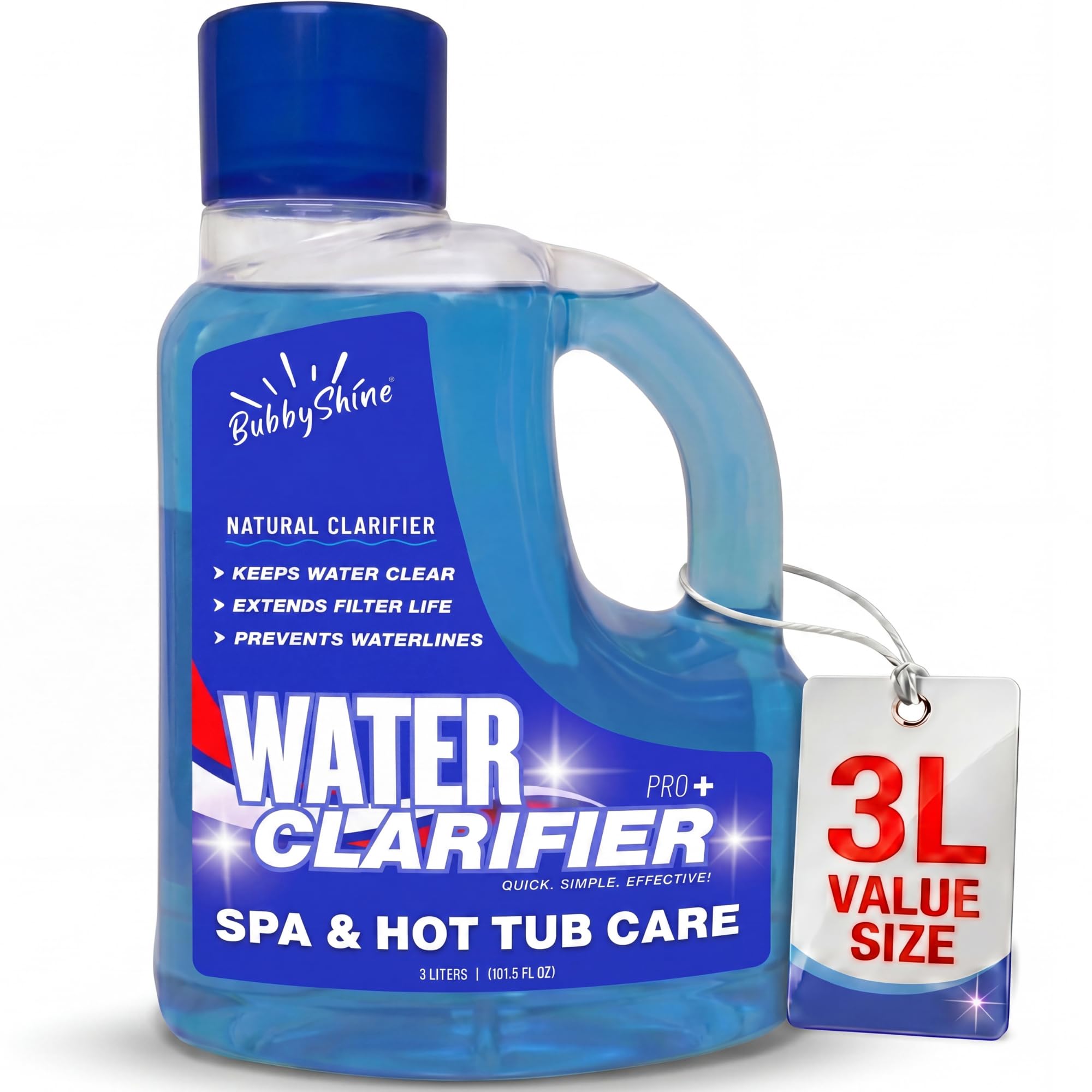 BubbyShine Hot Tub Clarifier, Hot Tub Water Clarifier, Spa Clarifier, 3 L