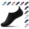 SEEKWAY Water Shoes Women Men Adult Quick-Dry Aqua Socks Barefoot Non Slip for Beach Swim River Pool Lake surf Black SK002(U)