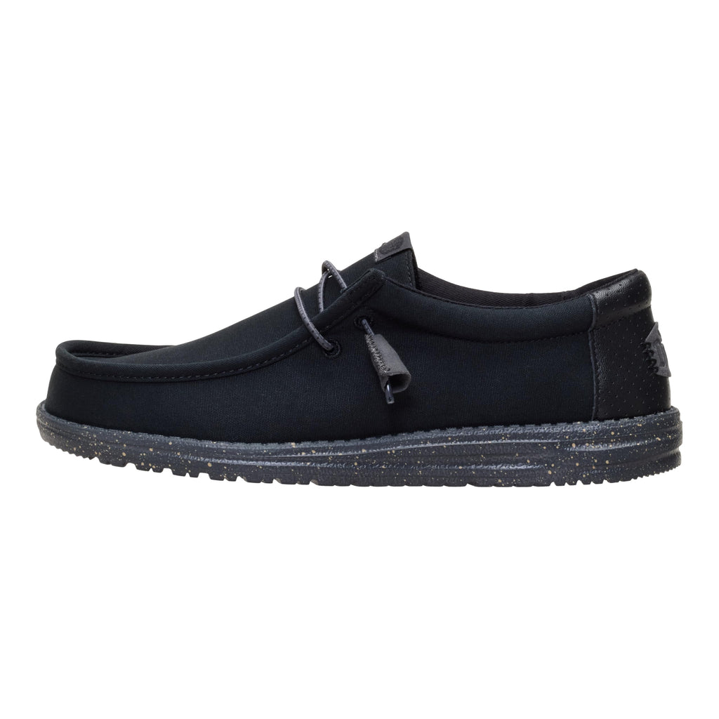 HEYDUDE Wally Hex Black/Black Size 14, Men’s Shoes, Slip-on Loafers, Comfortable & Light-Weight