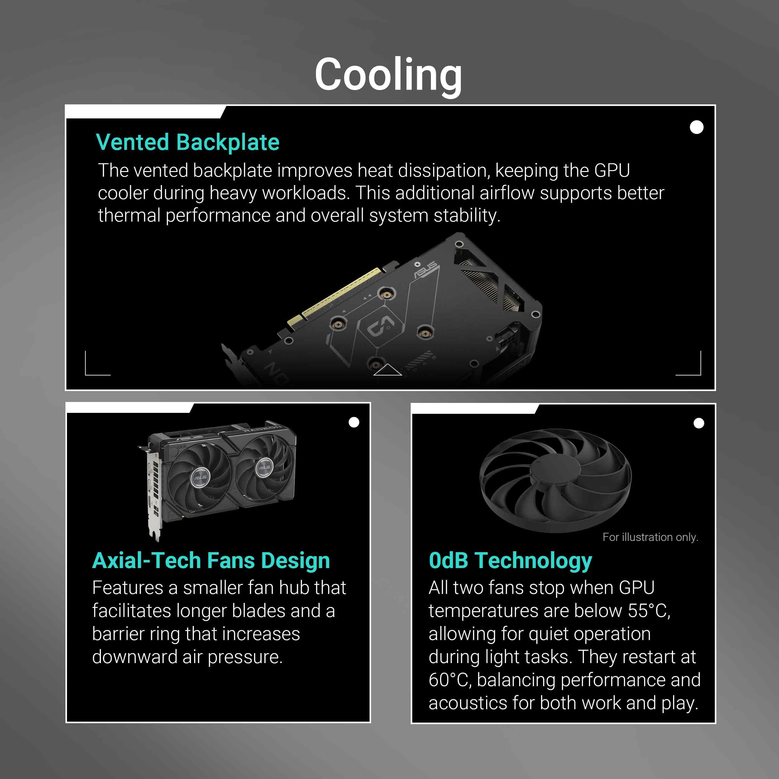 ASUS Dual Radeon™ RX 9060 XT 16GB GDDR6 Graphics Card (PCIe 5.0, HDMI 2.1b, DisplayPort 2.1a, 2.5-Slot Design, Axial-tech Fan Design, 0dB Technology, and More)
