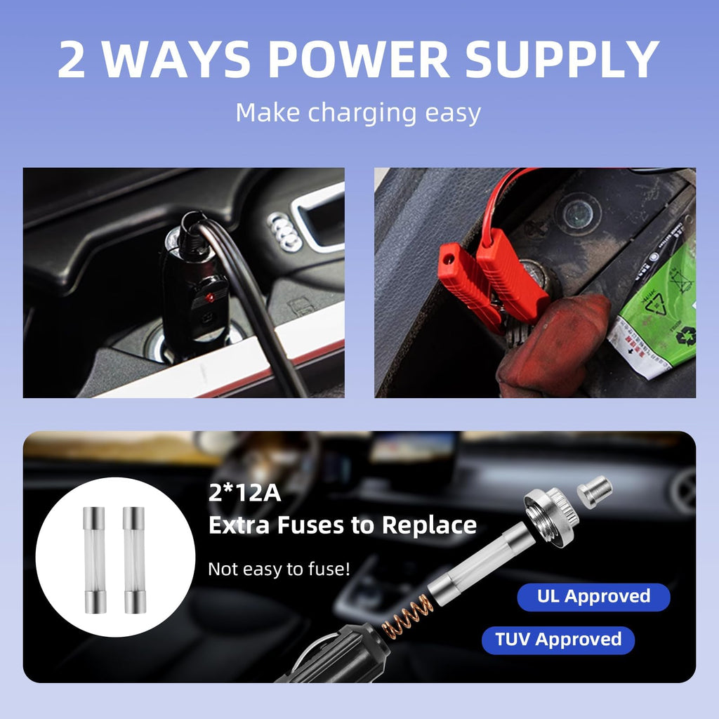 Electric Car Jack kit 5 Ton 12V Electric Floor Jack Lift for Vehicle, Electric Hydraulic Jack Auto Repair Tool Set with Built-in Inflator and Impact Wrench for SUV Sedan Truck Tire Change