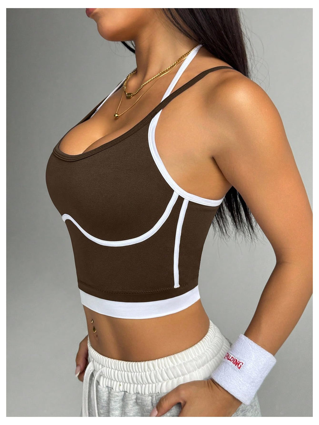 SweatyRocks Women's Workout Athletic Tops Yoga Running Gym Crop Shirts