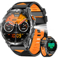 PODOEIL Military Smart Watches for Men,1000mAh/1.7" HD Large Screen Smartwatch, Led Flashlight, Answer/Make Calls,Waterproof,Heart Rate/Sleep Monitor/110+ Sport Modes Fitness Watch for Android/iPhone