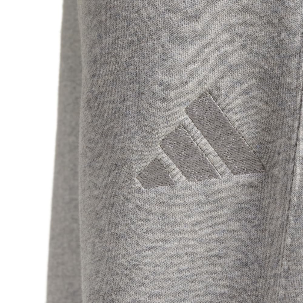 Adidas Women's All SZN Fleece Loose Pants, Medium Grey Heather, XX-Large