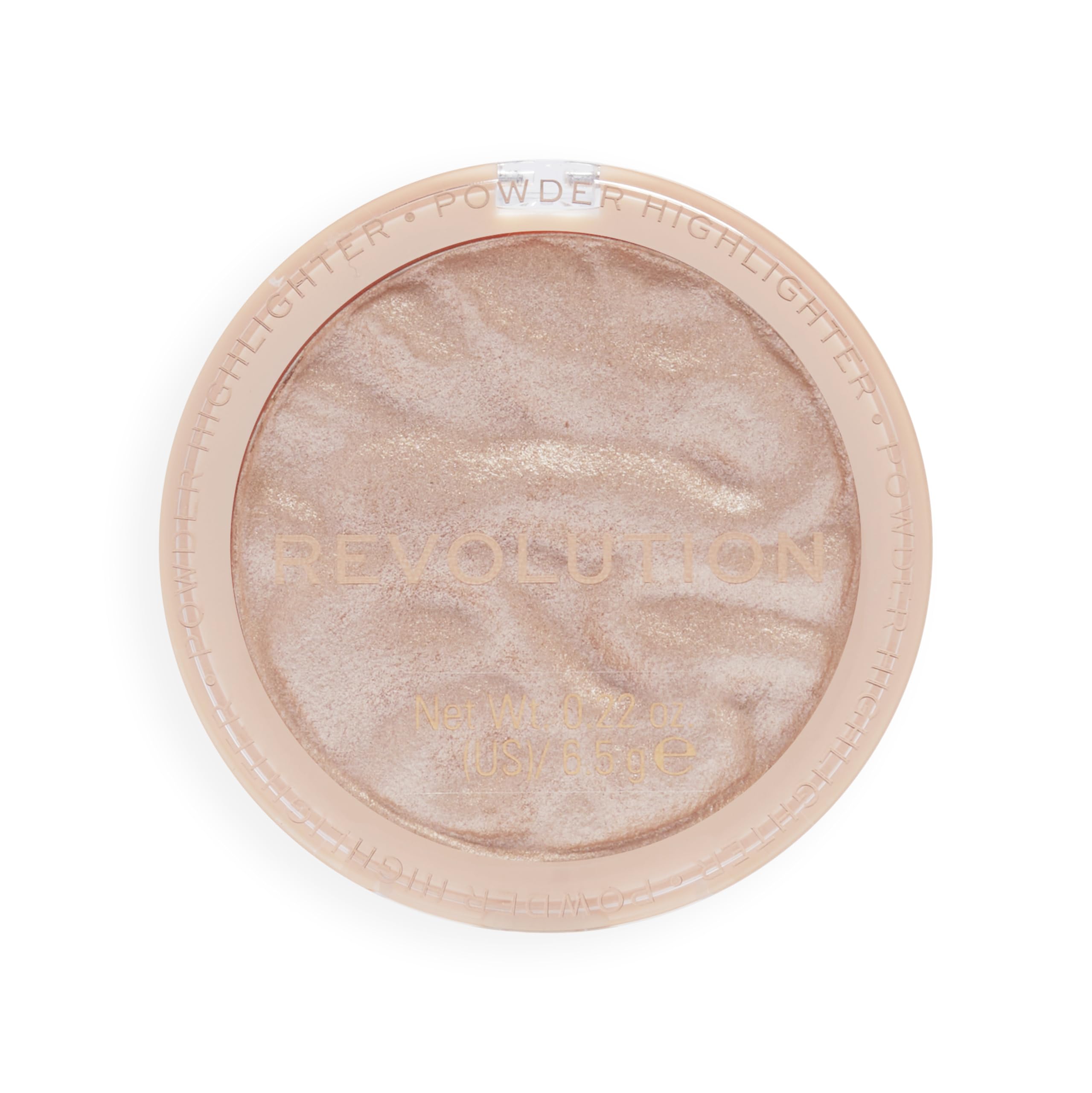 Revolution, Reloaded Pressed Powder Highlighter, Intensely Pigmented for a High Impact Dewy Finish, Just My Type, 0.22 Oz