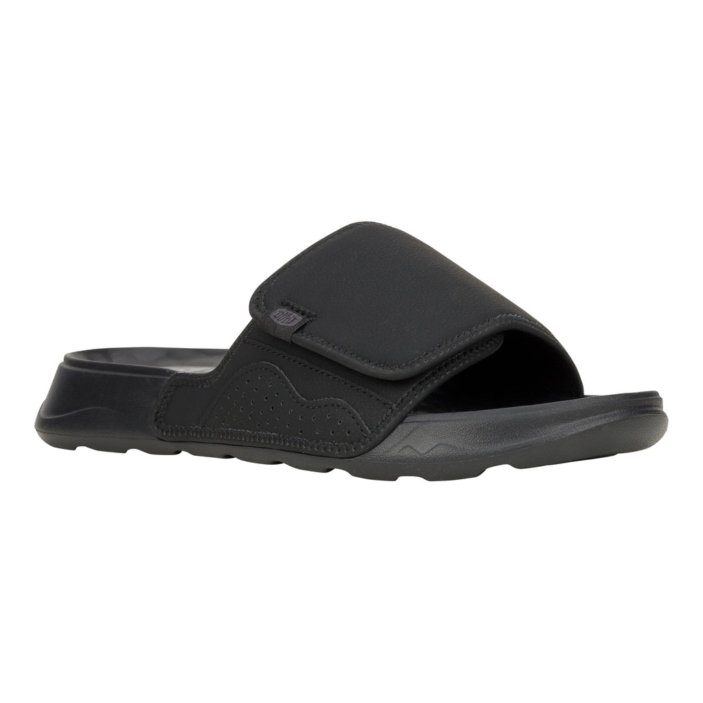 HEYDUDE Men's Shore Slide Classic Loafer Black
