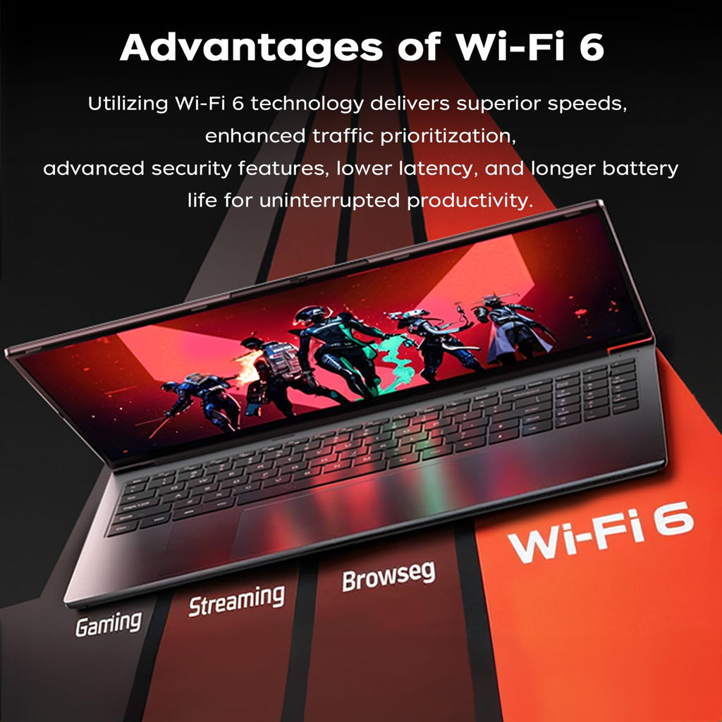 16 Inch AMD Gaming Laptop, FHD Screen Laptop with Ryzen 7 7735HS Processor up to 4.75GHz, 16GB RAM 512GB ROM Windows 11 Laptop Compute, HDMI, WiFi, Bluetooth, Type-C, Webcam, Backlit Keyboard