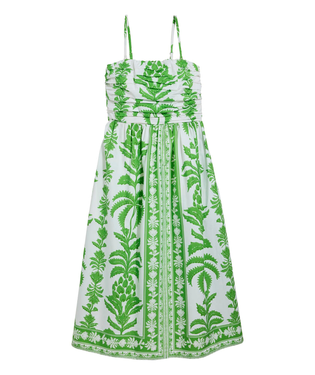 vineyard vines Katama Midi Dress, Pineapple Palm Print, L