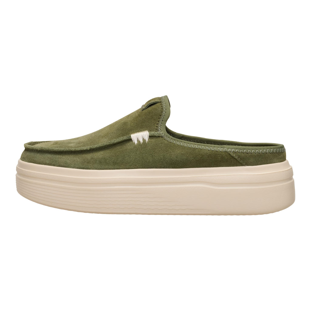 HEYDUDE Austin Lift Classic Moss Size 5, Women’s Shoes, Slip-on Loafers, Comfortable & Light-Weight