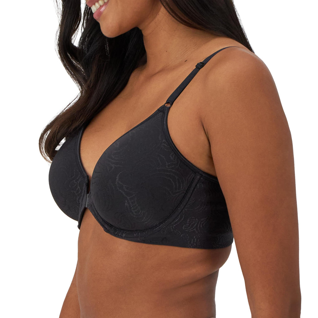 Bali Women's Comfort Revolution Front-Close Shaping Underwire Bra, Black,40B