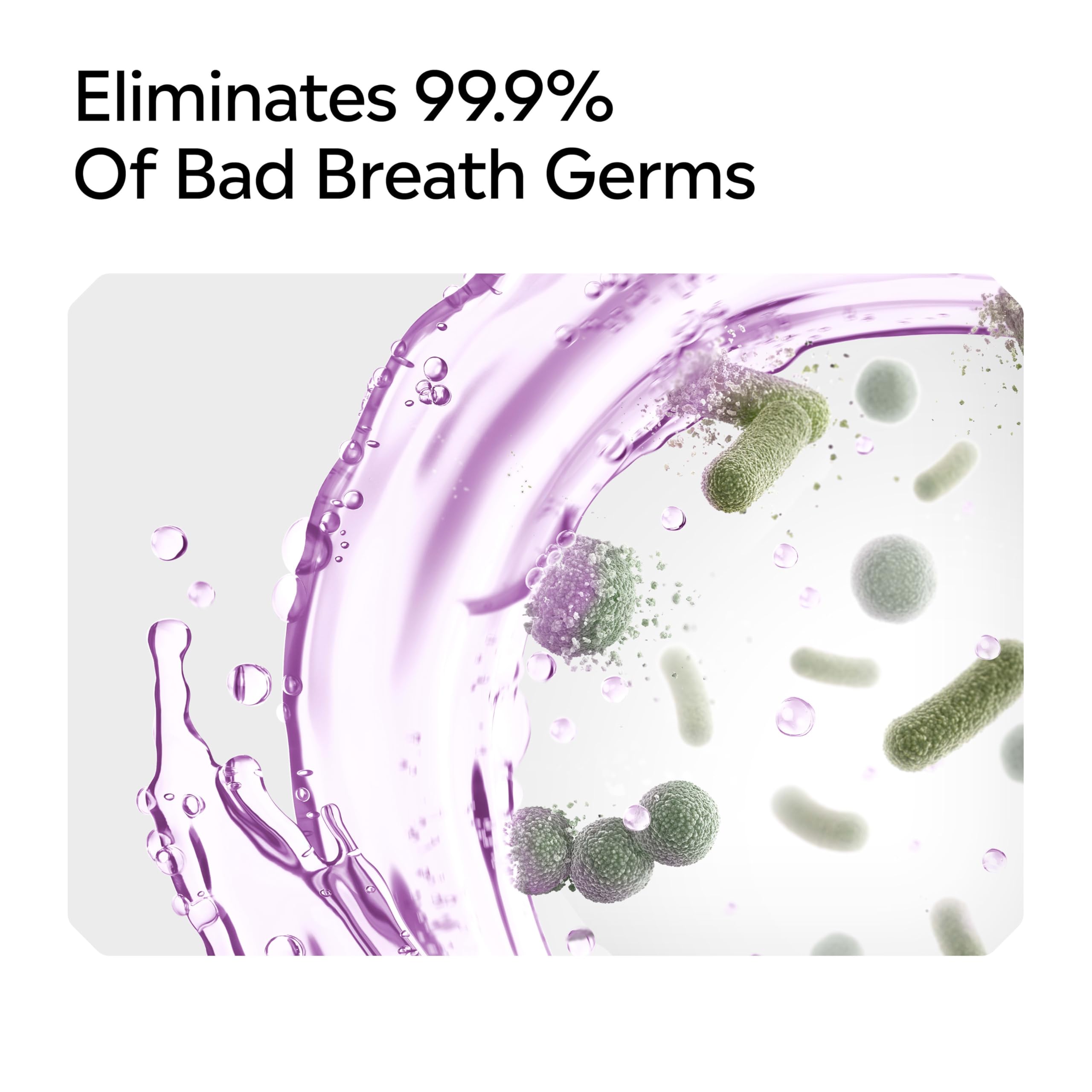 Listerine Total Care Alcohol-Free Mild Mouthwash, 6 Benefit Oral Rinse to Help Kill 99.9% of Germs That Cause Bad Breath, Strengthen Enamel, Mild Mint Flavor, 500 mL