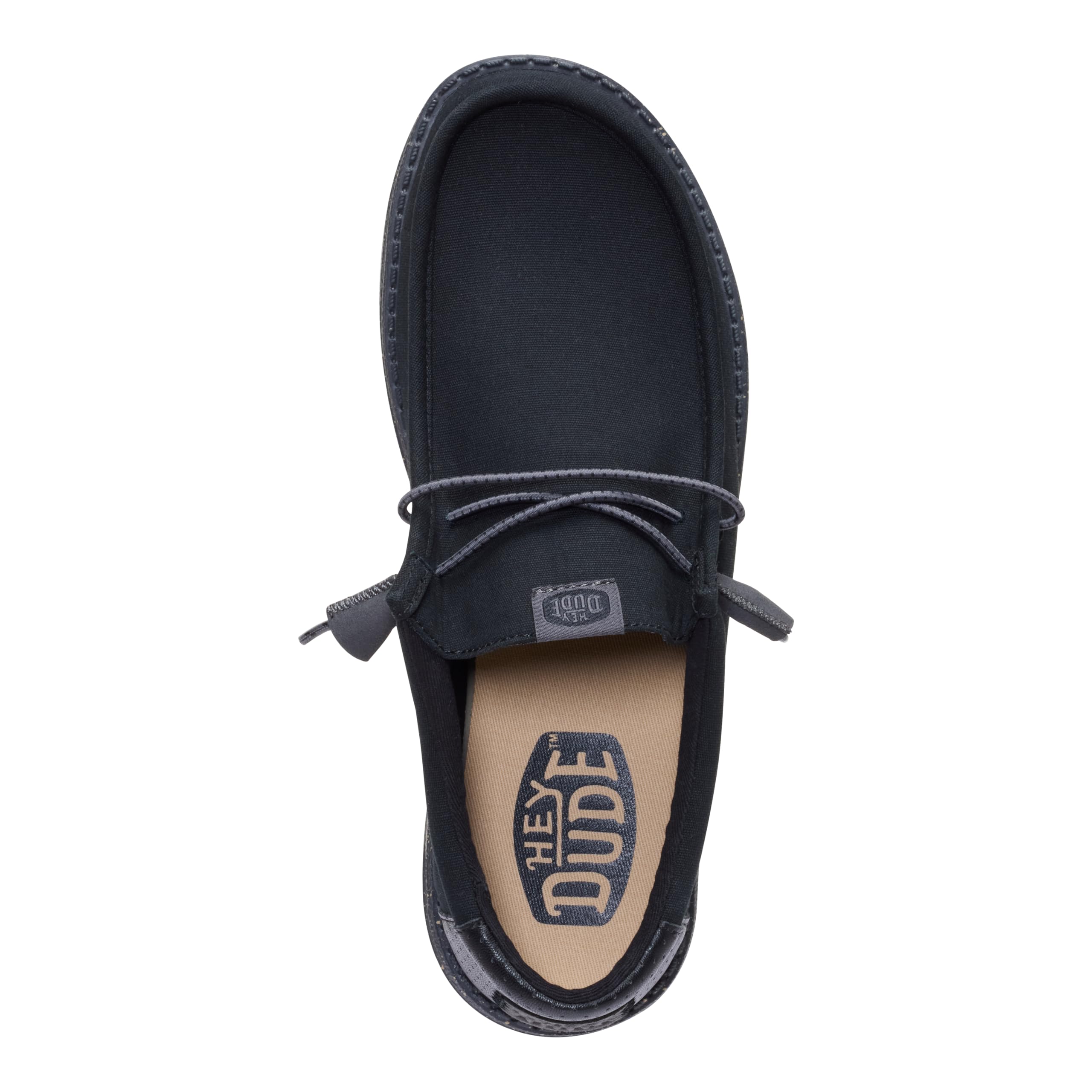 HEYDUDE Wally Hex Black/Black Size 14, Men’s Shoes, Slip-on Loafers, Comfortable & Light-Weight
