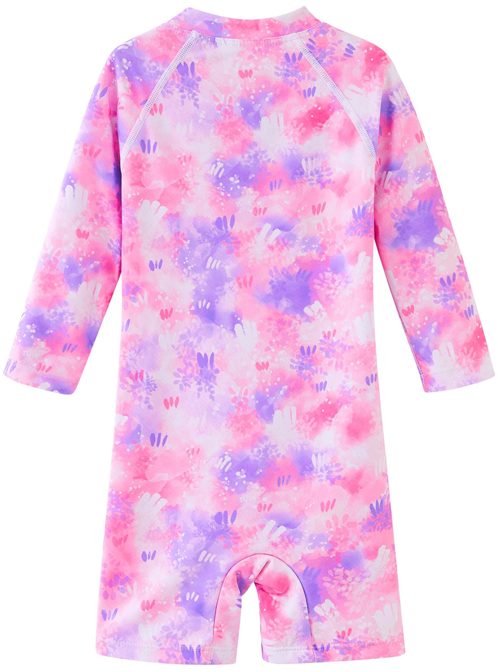 UMELOK Baby Girl Swimwear Infant Bathing Suit Rash Guard Swimwear UPF 50+ Sun Protection Swimsuit Rashguard Sunsuit Pink, Tie Dye-12-18M
