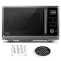 TOSHIBA Air Fryer Combo 8-in-1 Countertop Microwave Oven, with Convection, Broil, Odor Removal Mode, 12.4" Position Memory Turntable, Child-Lock, 1.0 Cu.ft, Black Stainless Steel, ML2-EC10SA(BS)
