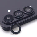 Luxqlo for Samsung Galaxy S26 / S26 Plus Camera Lens Protector Metal Ring Tempered Glass Lens Cover Accessories (Black)