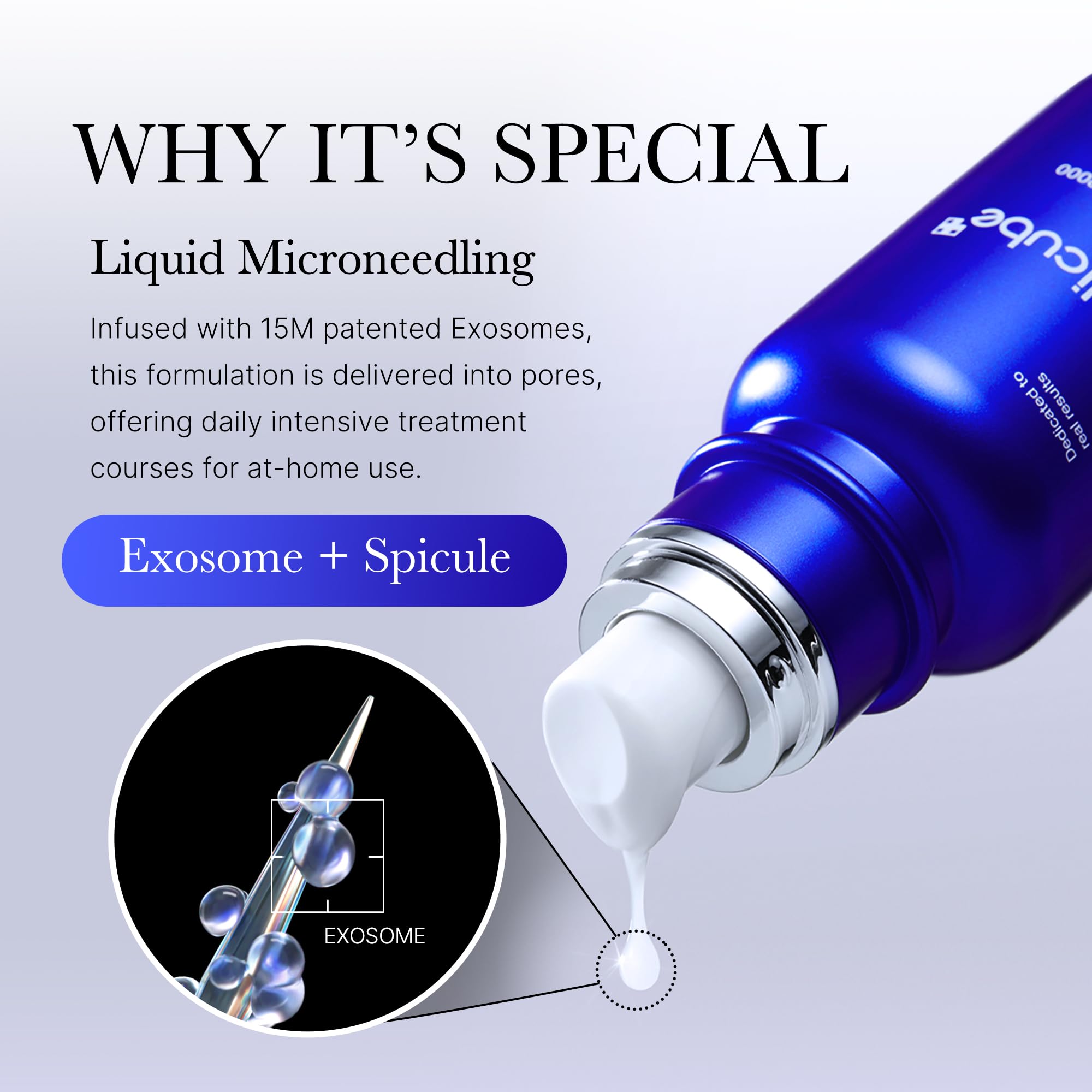 medicube Zero Exosome Shot 2,000 PPM Spicule Facial Serum | Liquid Skin Booster Serum | Exosome, AHA+BHA+PHA | Pore Care, Dead Skin Cells, Skin Texture | Korean Skin Care 1.01 fl.oz