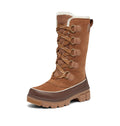 SOREL Women's Tivoli V Tall Waterproof Boot - Velvet Tan, Tobacco - 8