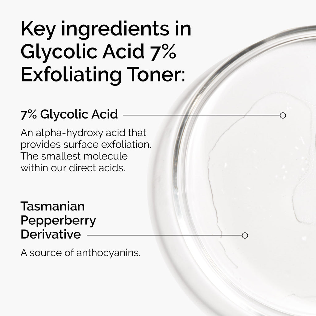 The Ordinary Glycolic Acid 7% Exfoliating Toner, Brightening and Smoothing Daily Toner for More Even-Looking Skin Tone, 100ml
