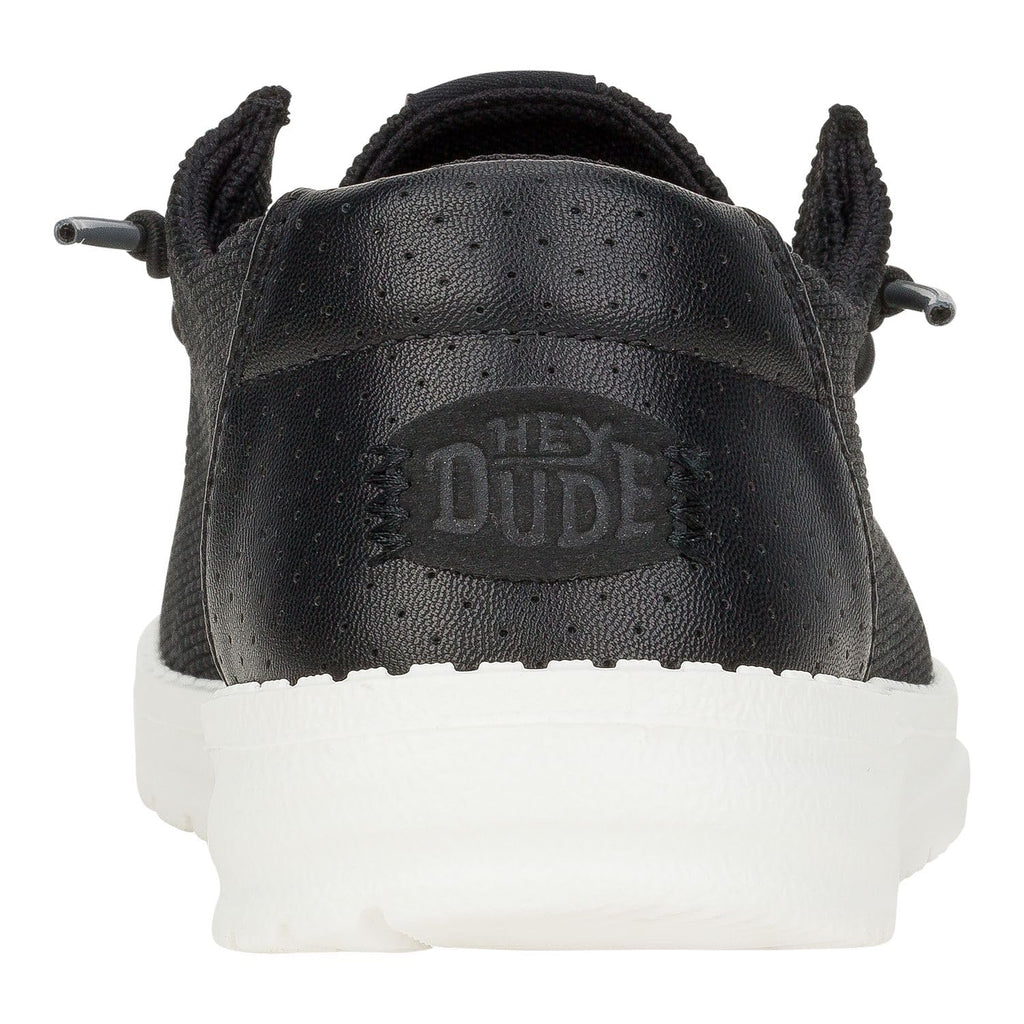 HEYDUDE Women's Wendy Hex Black Size 8 | Women's Slip On Shoes | Comfortable & Light-Weight