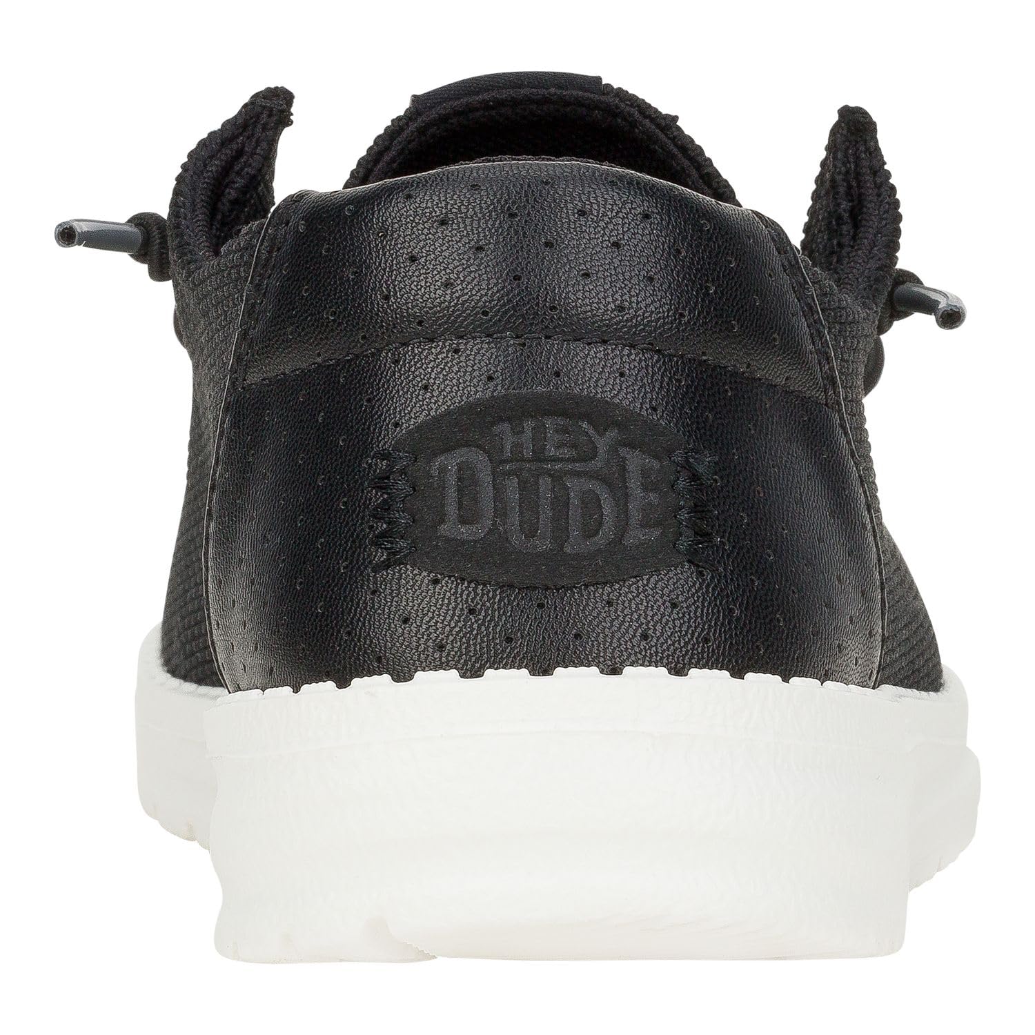 HEYDUDE Women's Wendy Hex Black Size 5 | Women's Slip On Shoes | Comfortable & Light-Weight
