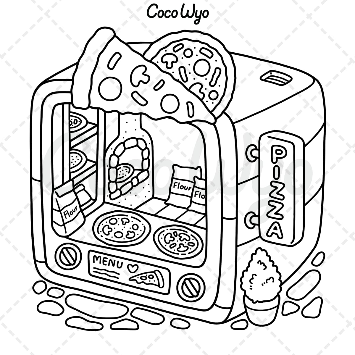 Little Corner: Coloring Book for Adults and Teens, Super Cute Designs of Cozy, Hygge Spaces for Relaxation (Cozy Spaces Coloring)