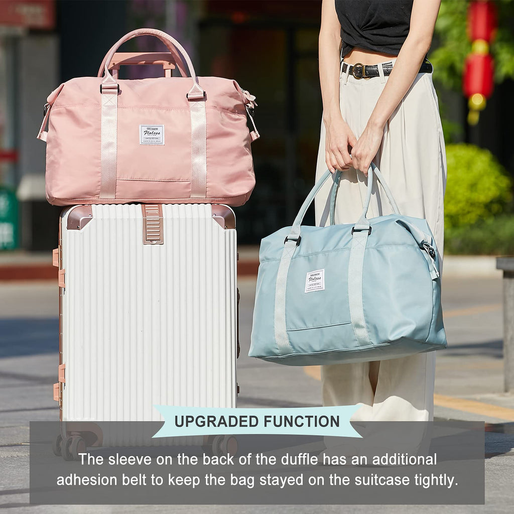 Travel Duffel Bag,Overnight Weekender Bags for Women with Wet Pocket
