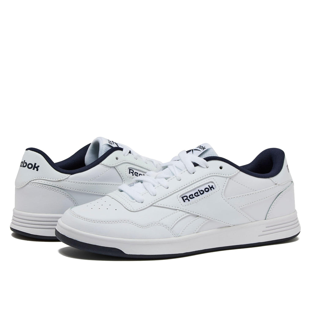 Reebok Court Advance Sneakers for Men - Casual Tennis Mens Shoes Size 6 to 15, White or Black, FFP- Footwear White/Vector Navy/Footwear White, 4.5