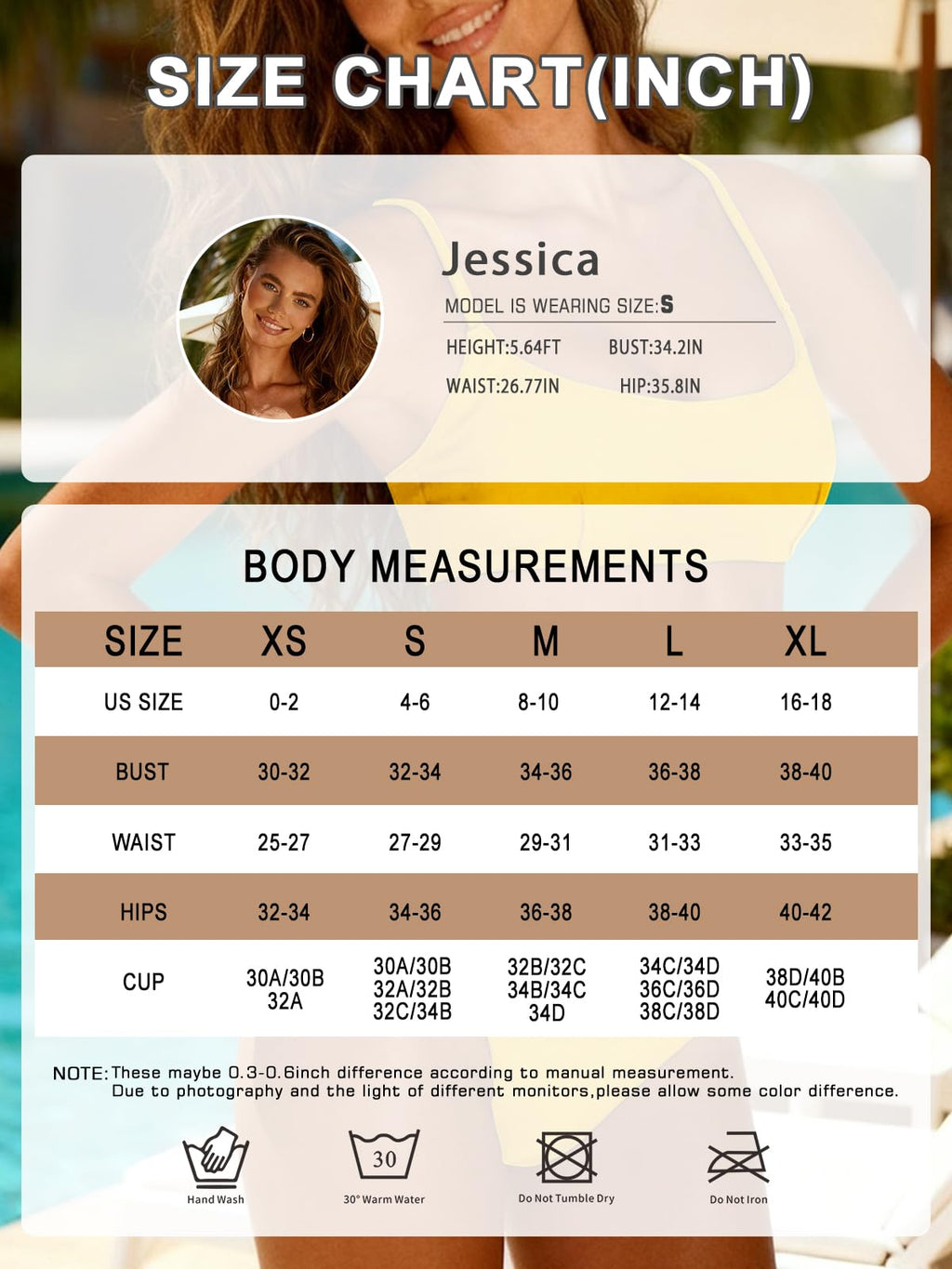 OWICA Women's 2 Piece Bikini Set Sexy Bathing Suits for Women Adjustable Spaghetti Straps Bandeau High Cut Swimsuit 2026 Yellow