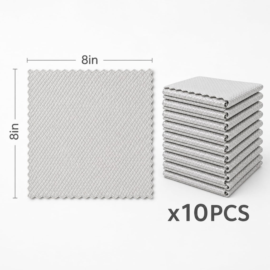 10Pcs Cloths, Wire Mesh Cleaning Cloth,Multipurpose Silver Mesh Dishcloth,Reusable Non Scratch Wire Dishcloth for Kitchen Dishes, Sinkss