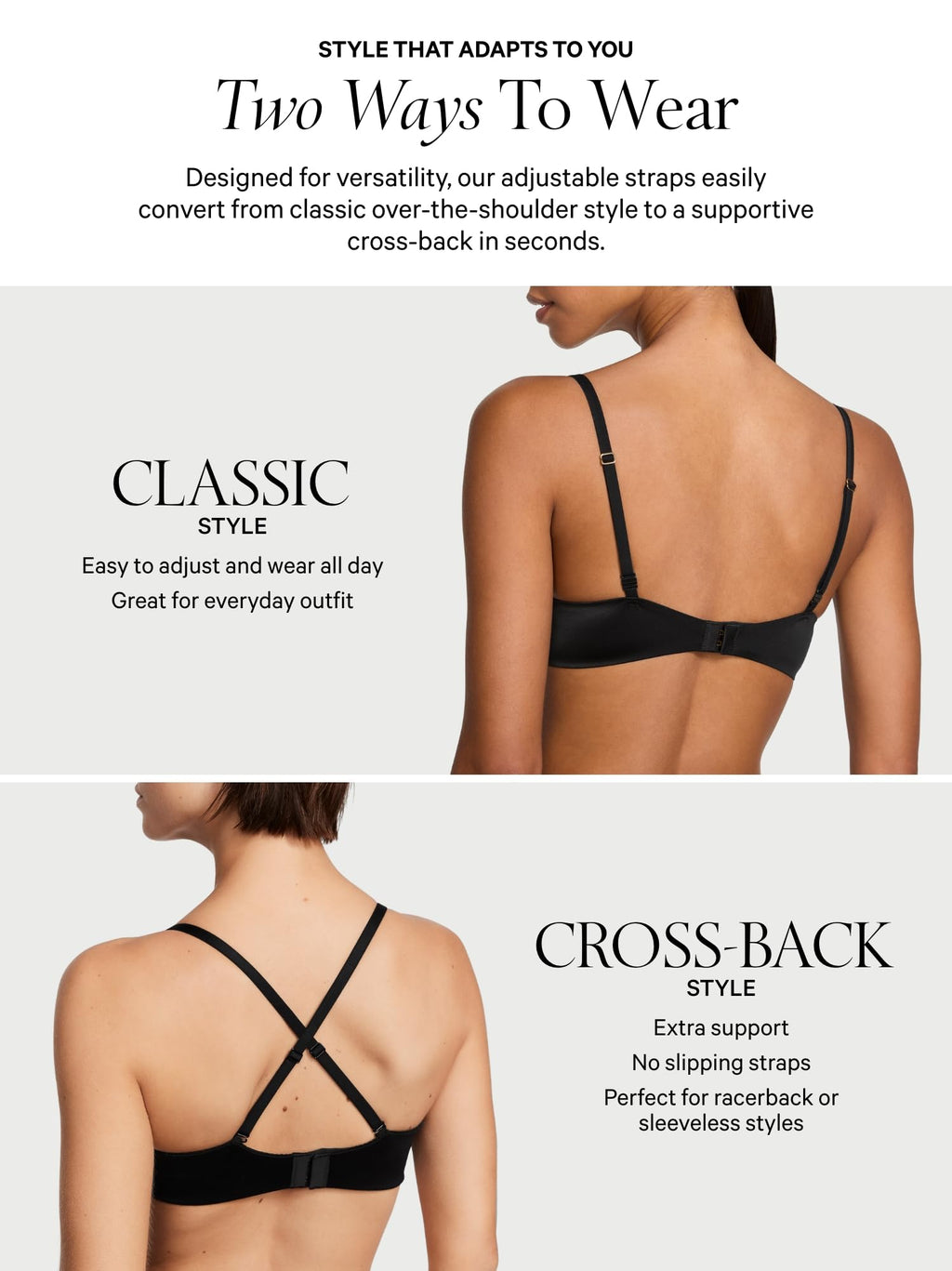 Victoria's Secret Cotton Push Up Perfect Shape T Shirt Bra, Full Coverage, Padded, Smoothing, Bras for Women, Black Logo Band, 34DD