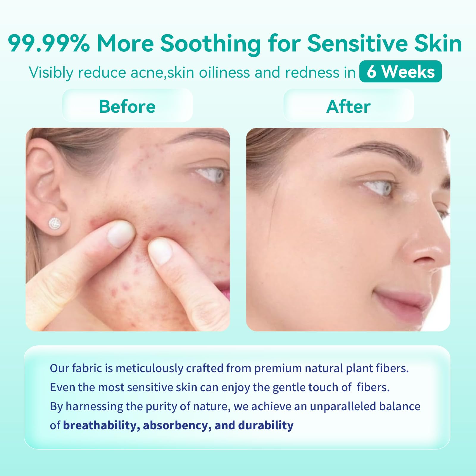 Face Towels, 10"×12" Disposable Face Towel, Face Towelettes XL, Ultra Soft Makeup Remover Dry Wipes, Thick Face Towel for Sensitive Skin, 50 Count (1 Pack)