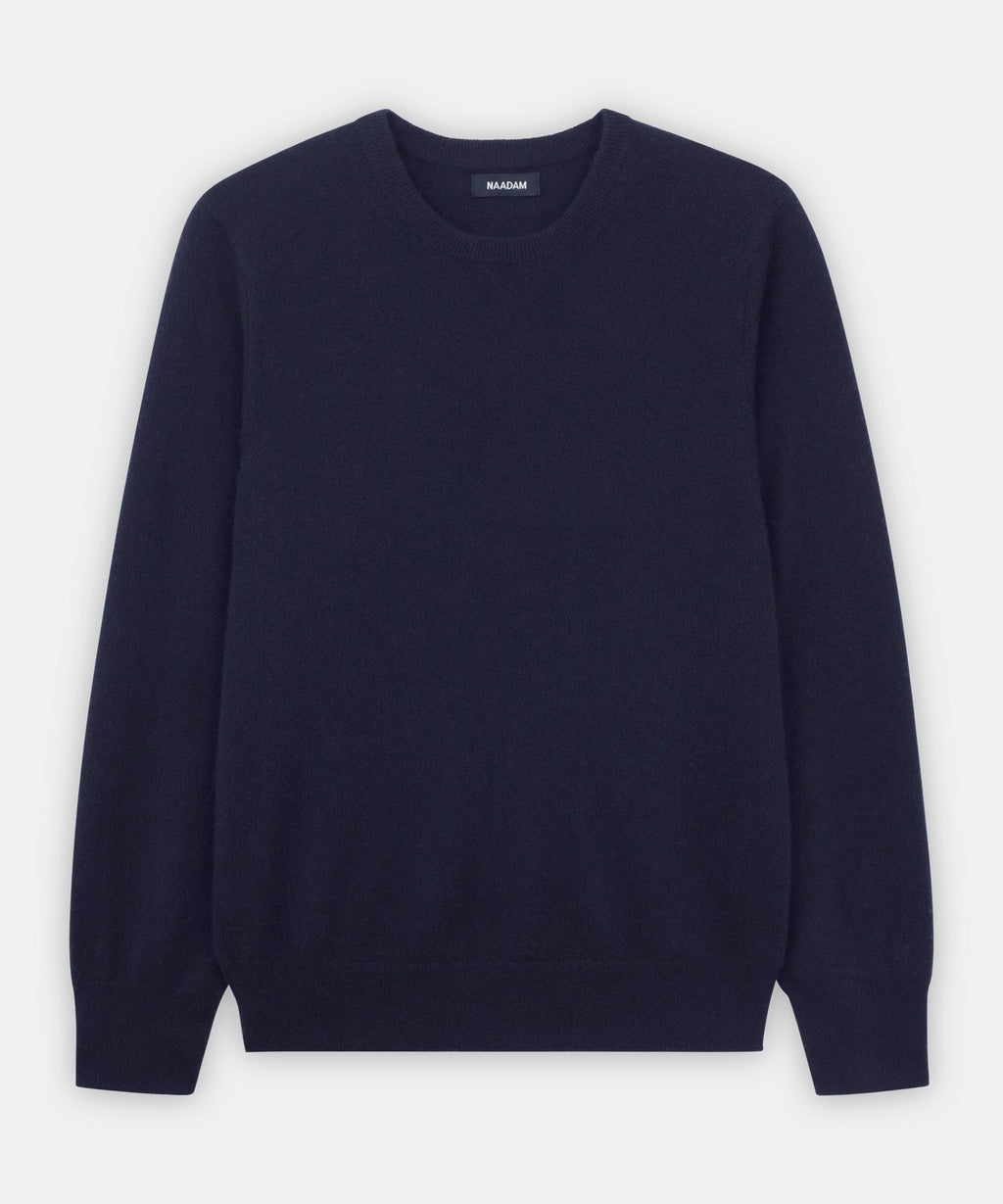 NAADAM The Original Cashmere Crewneck Sweater,Navy,XL