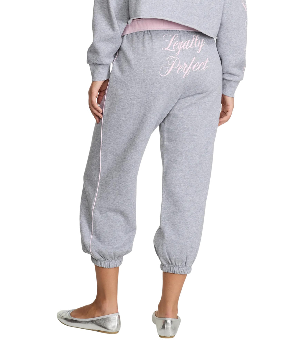 Victoria's Secret Pink | Elle Campus Fleece™ Capri Sweatpants, Medium Heather Grey, M