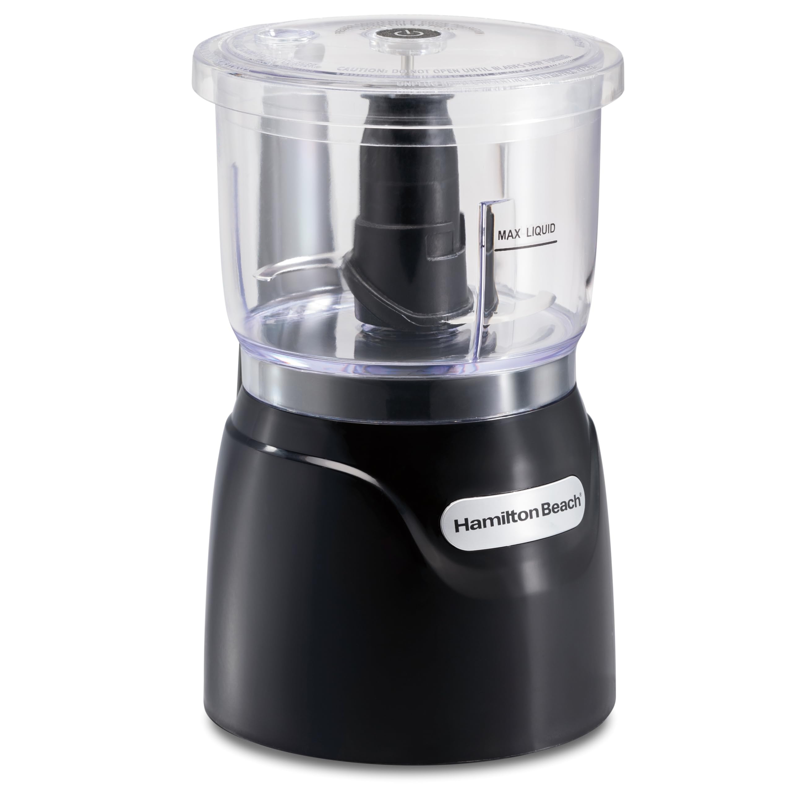 Hamilton Beach Electric Vegetable Chopper & Mini Food Processor, 3-Cup, 350 Watts, for Dicing, Mincing, and Puree, Black (72850)