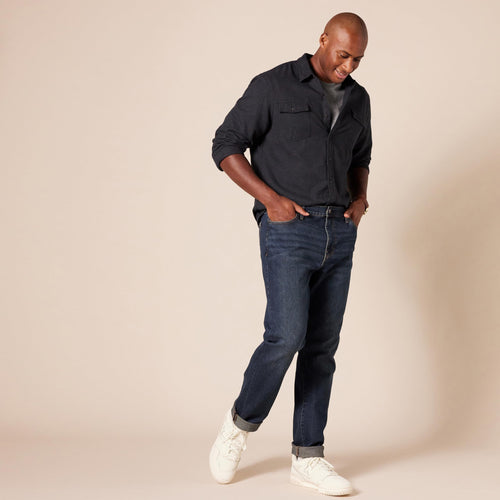 Amazon Essentials Men's Slim-Fit Jeans - Discontinued Colors, Dark Wash, 30W x 34L