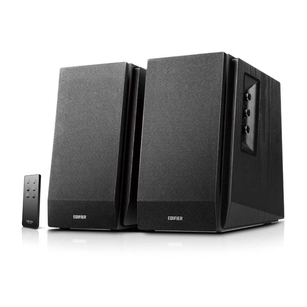 Edifier R1700BT Bluetooth Bookshelf Speaker - Active Near-Field Studio Monitors - Powered Speakers 2.0 Setup Wooden Enclosure 66w RMS (Black)