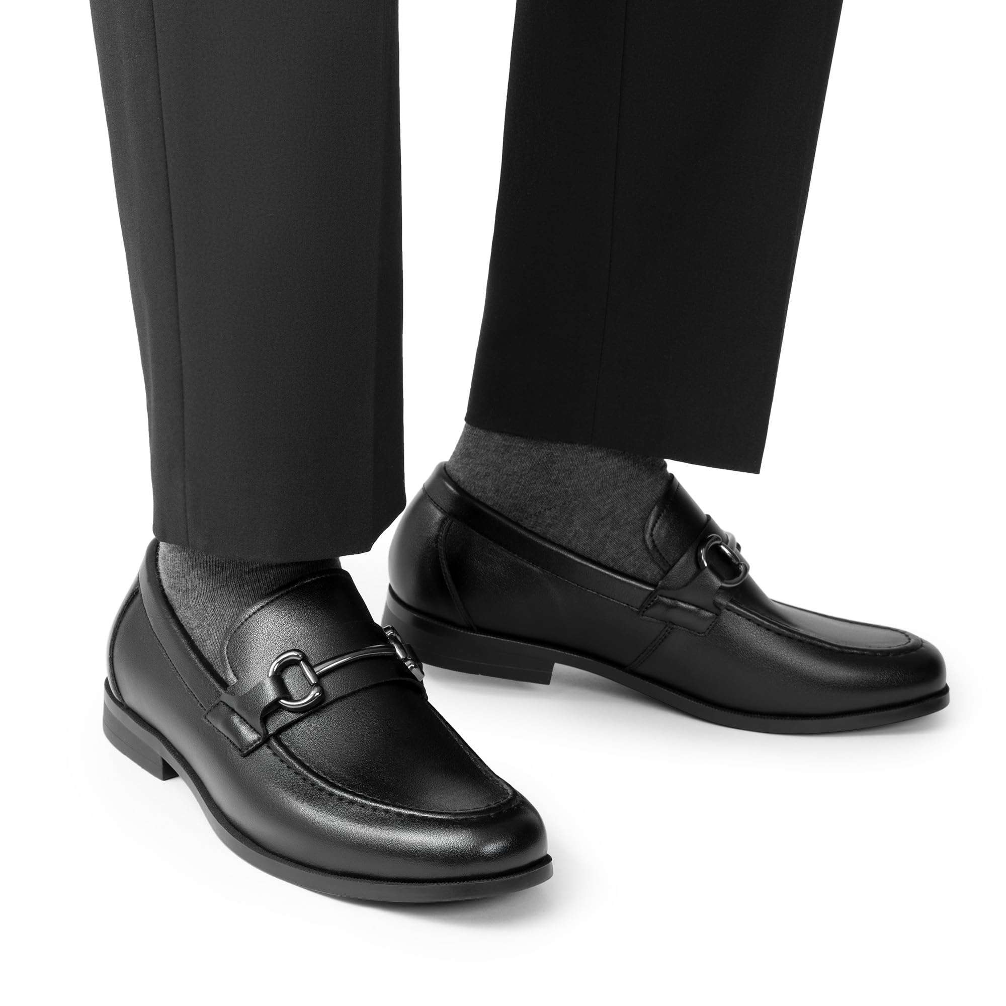 Bruno Marc Men's Dress Loafers Slip-on Formal Shoes,Size 13,Black,SBLS2410M