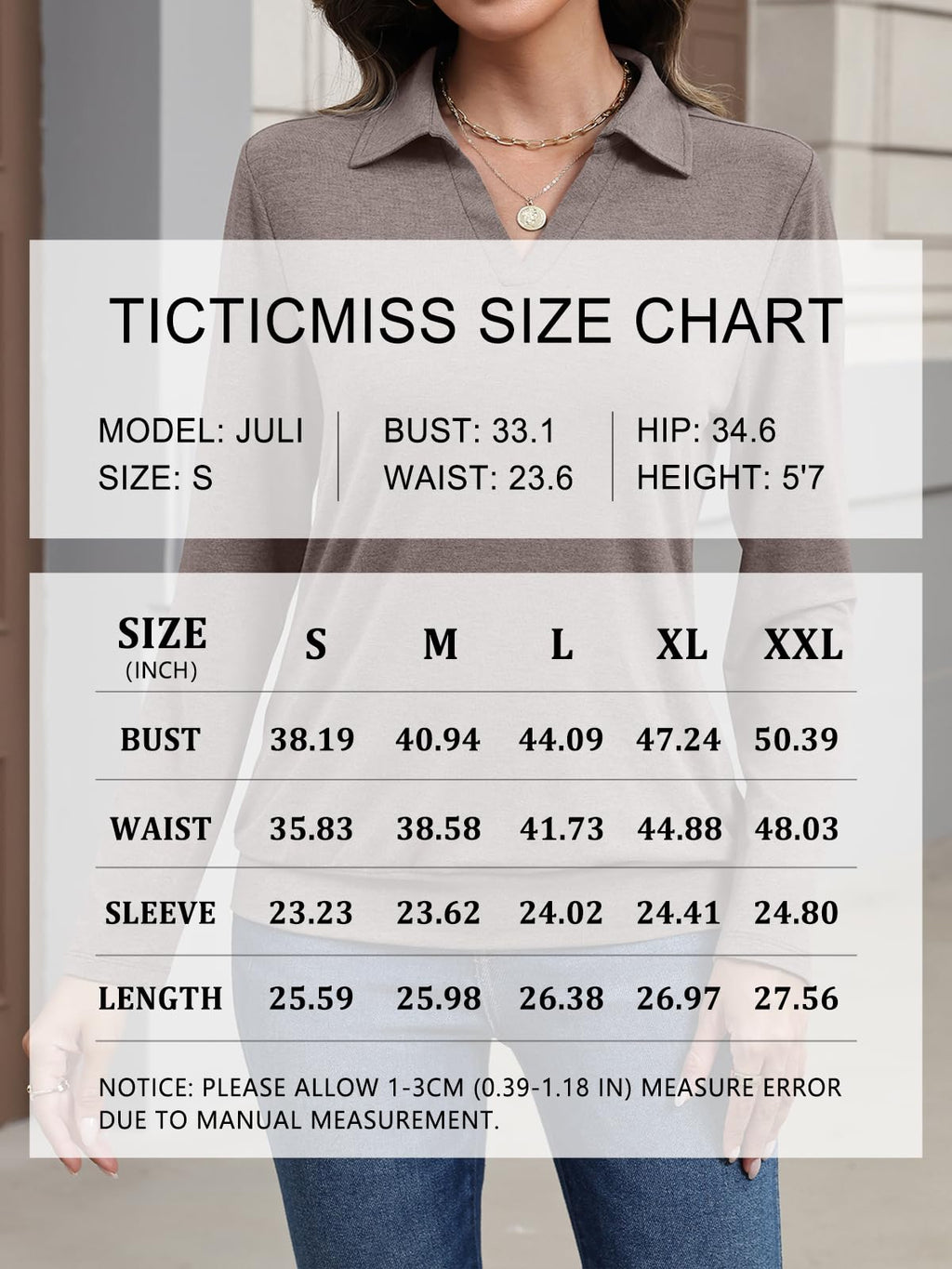 TICTICMISS Womens Polo Shirts Long Sleeve Banded Bottom Tops Business Casual Tops Collared V Neck Blouses Green