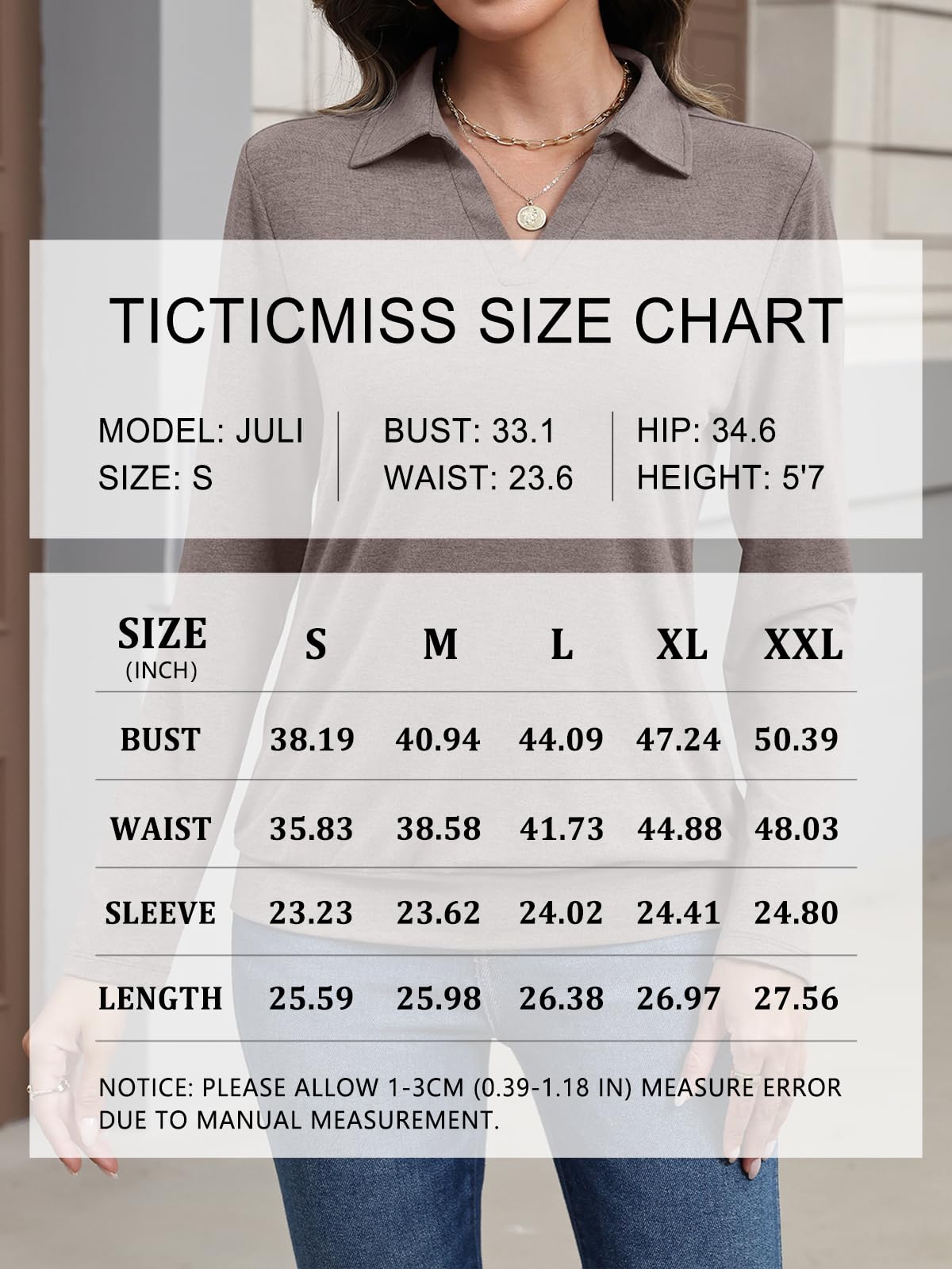 TICTICMISS Womens Polo Shirts Long Sleeve Banded Bottom Tops Business Casual Tops Collared V Neck Blouses Green