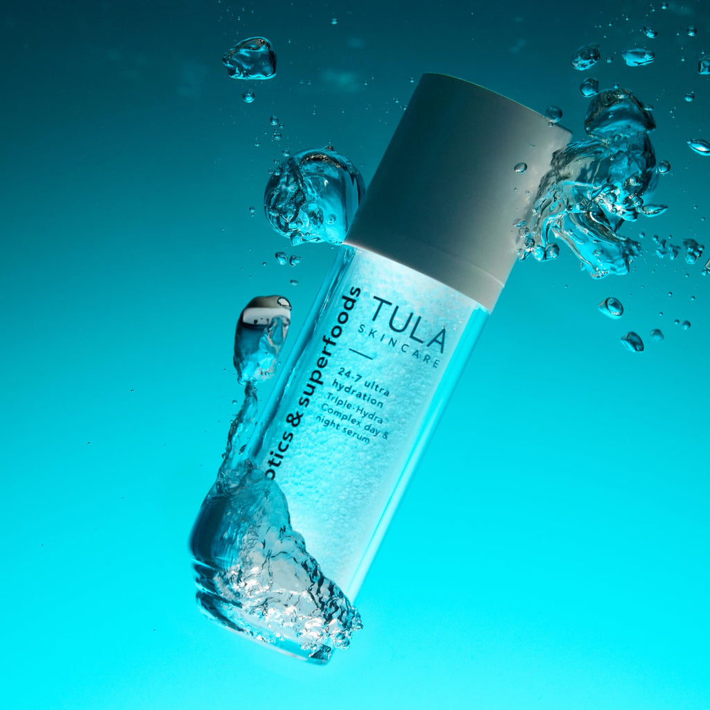 TULA Skincare 24/7 Ultra Hydration Triple Hydra Complex Serum, for Fine Lines & Dehydration with Prebiotic Extracts, Peptides & Hyaluronic Acid 1 FL OZ