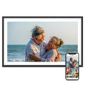 Digital Picture Frame, 15.6 Inch Large Frameo Digital Photo Frame WiFi, 32GB, 1920 * 1080 IPS HD Touch Screen, Tabletop&Wall-Mounted, Share Picture Video, Birthday, Wedding, for Mom