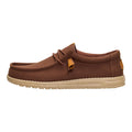 HEYDUDE Men's Wally Canvas Brown Size 10, Men’s Shoes, Slip-on Loafers, Comfortable & Light-Weight