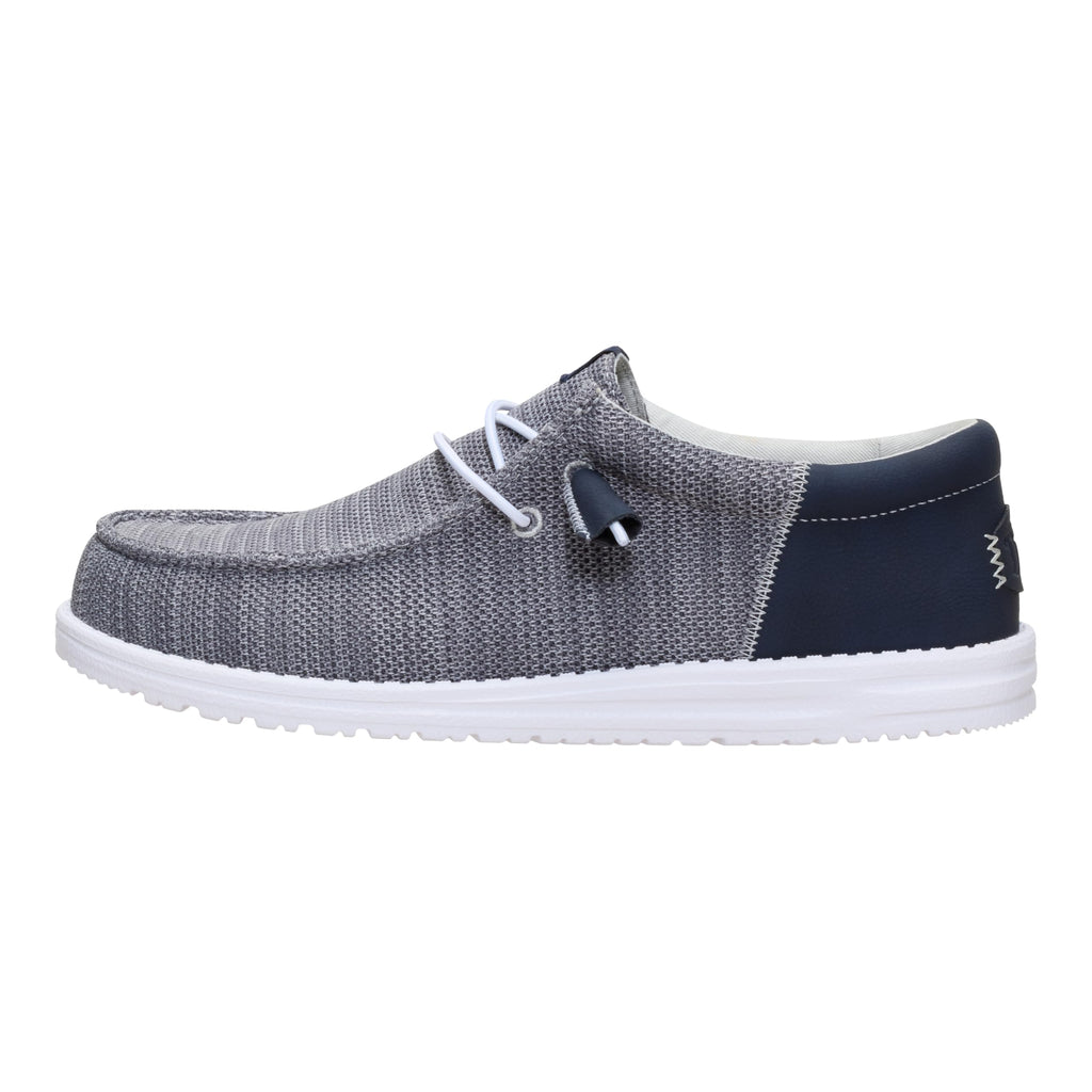 HEYDUDE Men's Wally Funk Craft Mesh Slip On Shoe, Grey Size 11 | Lightweight Casual Loafer